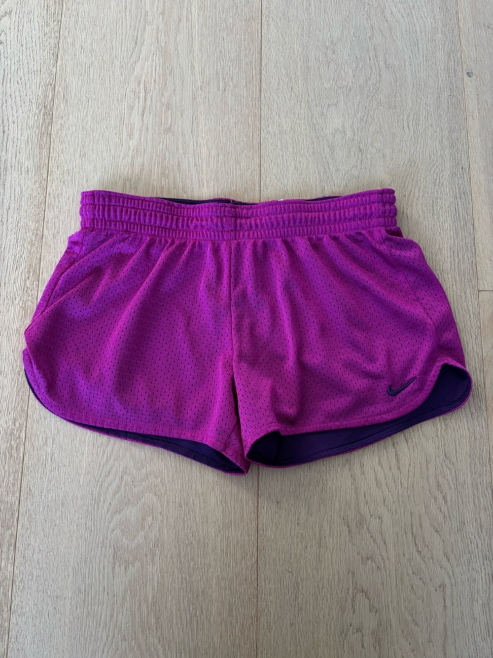 Purple Nike Mesh Shorts